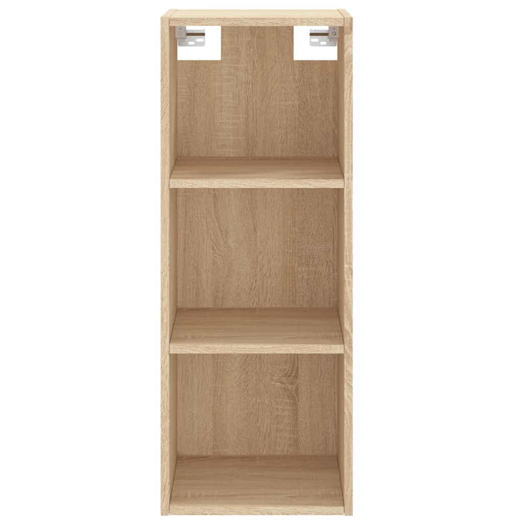 vidaXL Aparador de madera contrachapada roble Sonoma 34,5x34x180 cm