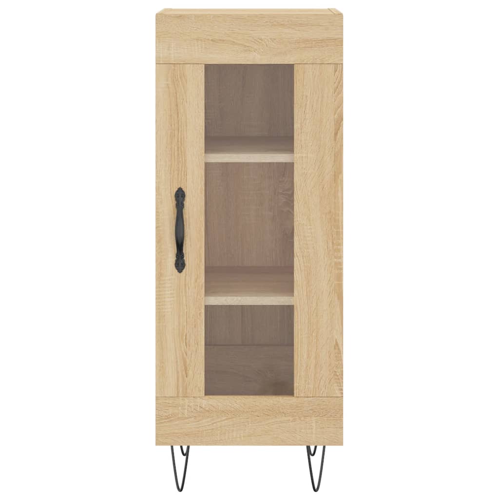 vidaXL Aparador de madera contrachapada roble Sonoma 34,5x34x180 cm