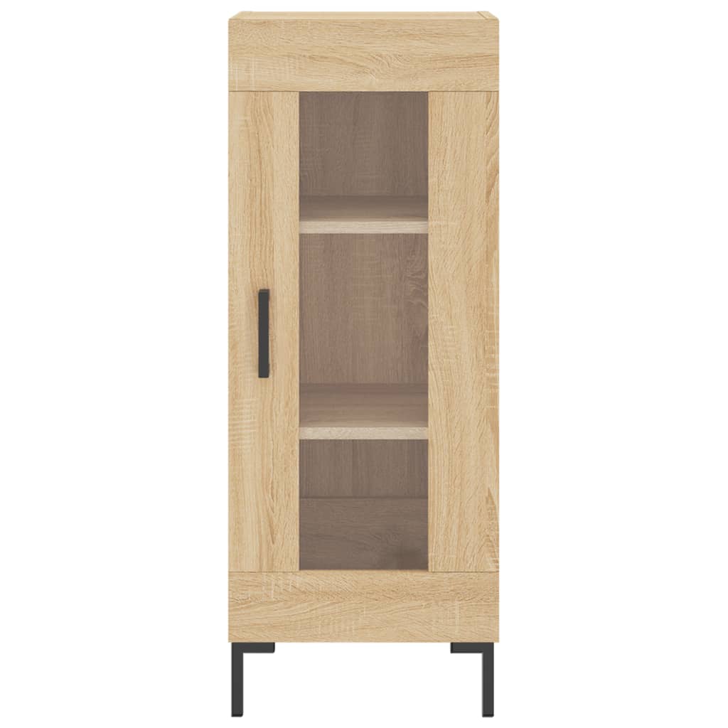 vidaXL Aparador de madera contrachapada roble Sonoma 34,5x34x180 cm