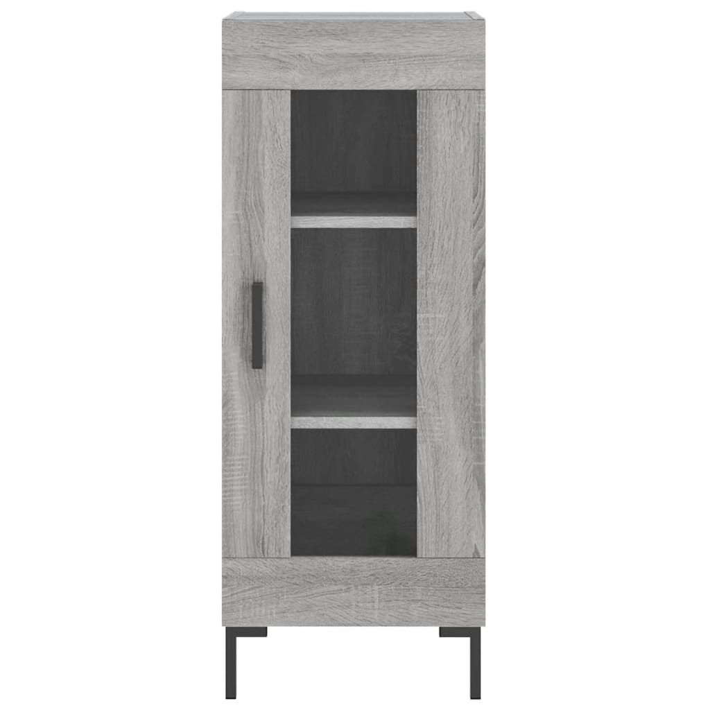 vidaXL Aparador alto madera contrachapada gris Sonoma 34,5x34x180 cm