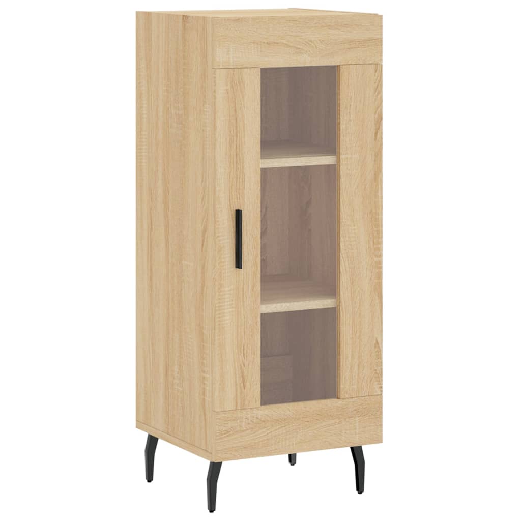 vidaXL Aparador de madera contrachapada roble Sonoma 34,5x34x180 cm