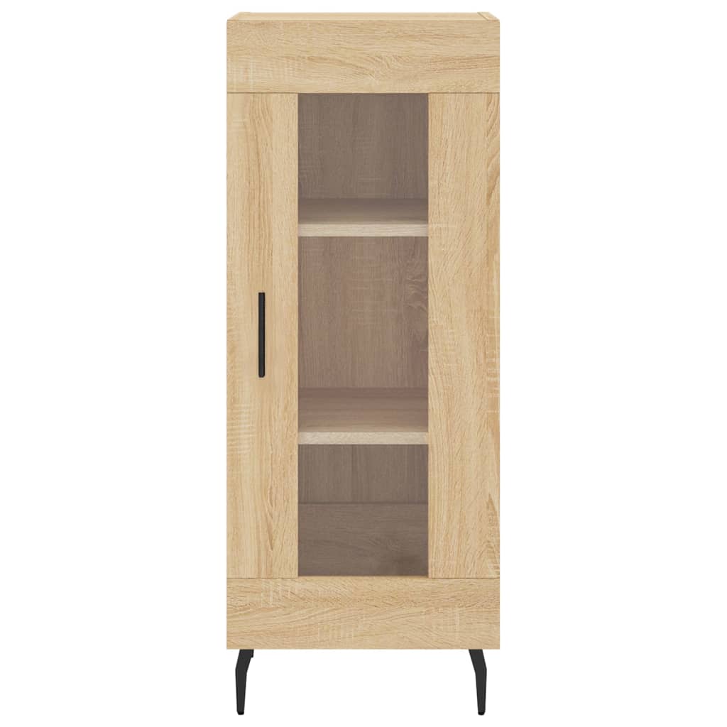 vidaXL Aparador de madera contrachapada roble Sonoma 34,5x34x180 cm