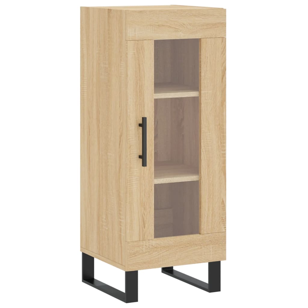 vidaXL Aparador de madera contrachapada roble Sonoma 34,5x34x180 cm