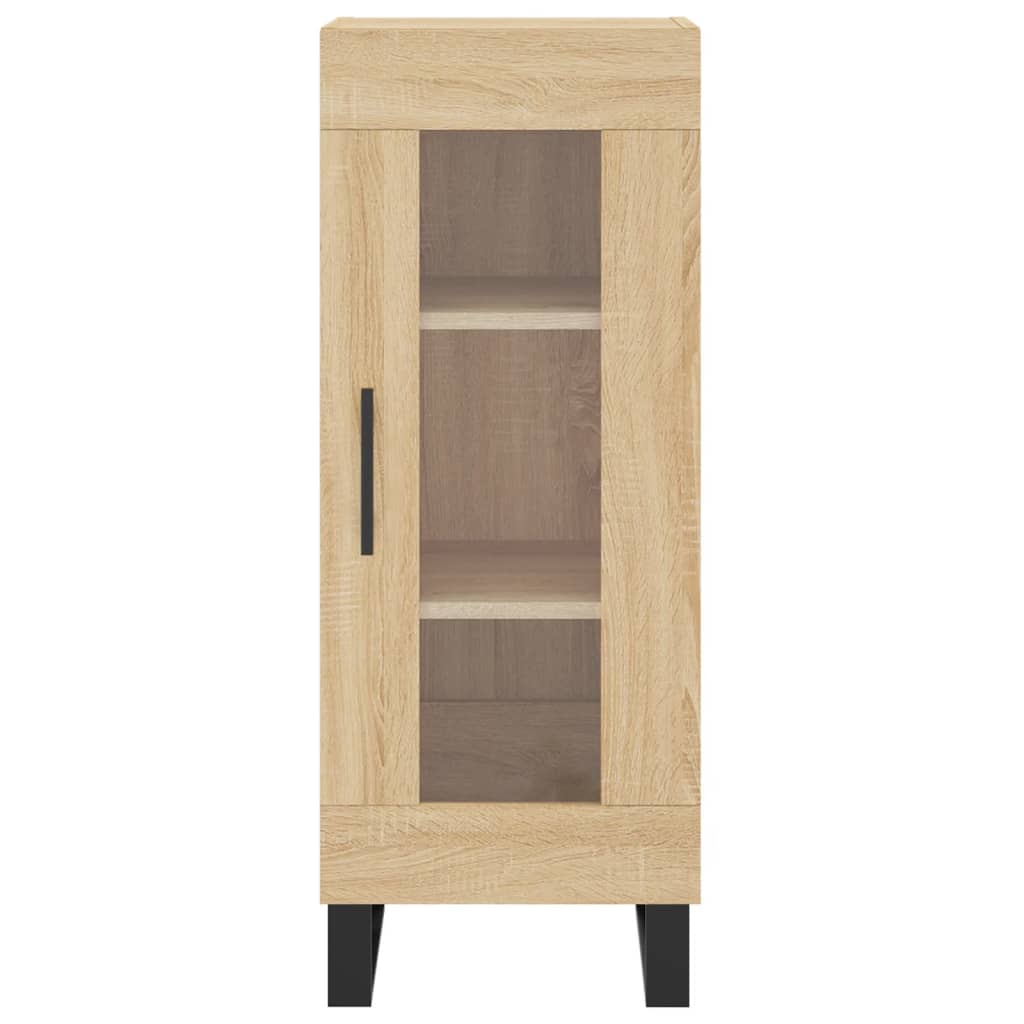 vidaXL Aparador de madera contrachapada roble Sonoma 34,5x34x180 cm