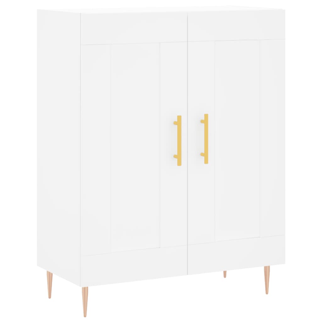 vidaXL Aparador alto madera contrachapada blanco 69,5x34x180 cm