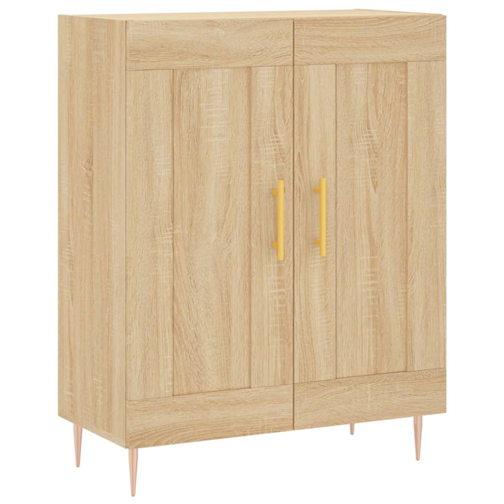 vidaXL Aparador alto madera contrachapada color roble 69,5x34x180 cm