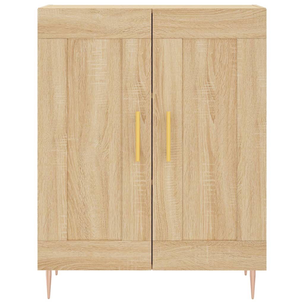 vidaXL Aparador alto madera contrachapada color roble 69,5x34x180 cm