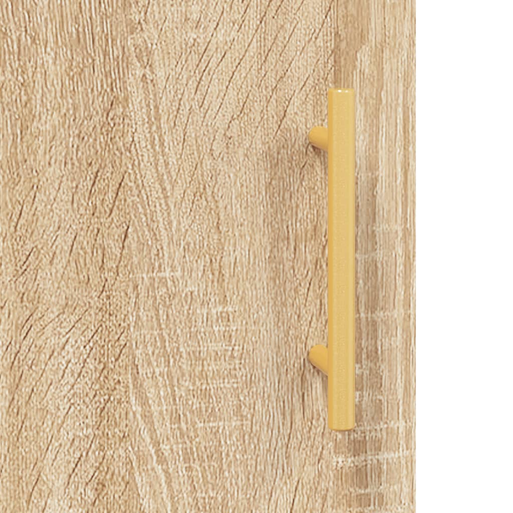 vidaXL Aparador alto madera contrachapada color roble 69,5x34x180 cm