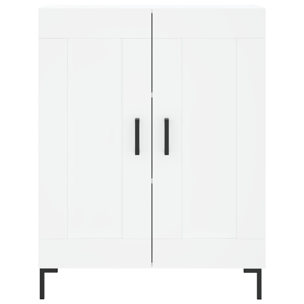 vidaXL Aparador alto madera contrachapada blanco 69,5x34x180 cm