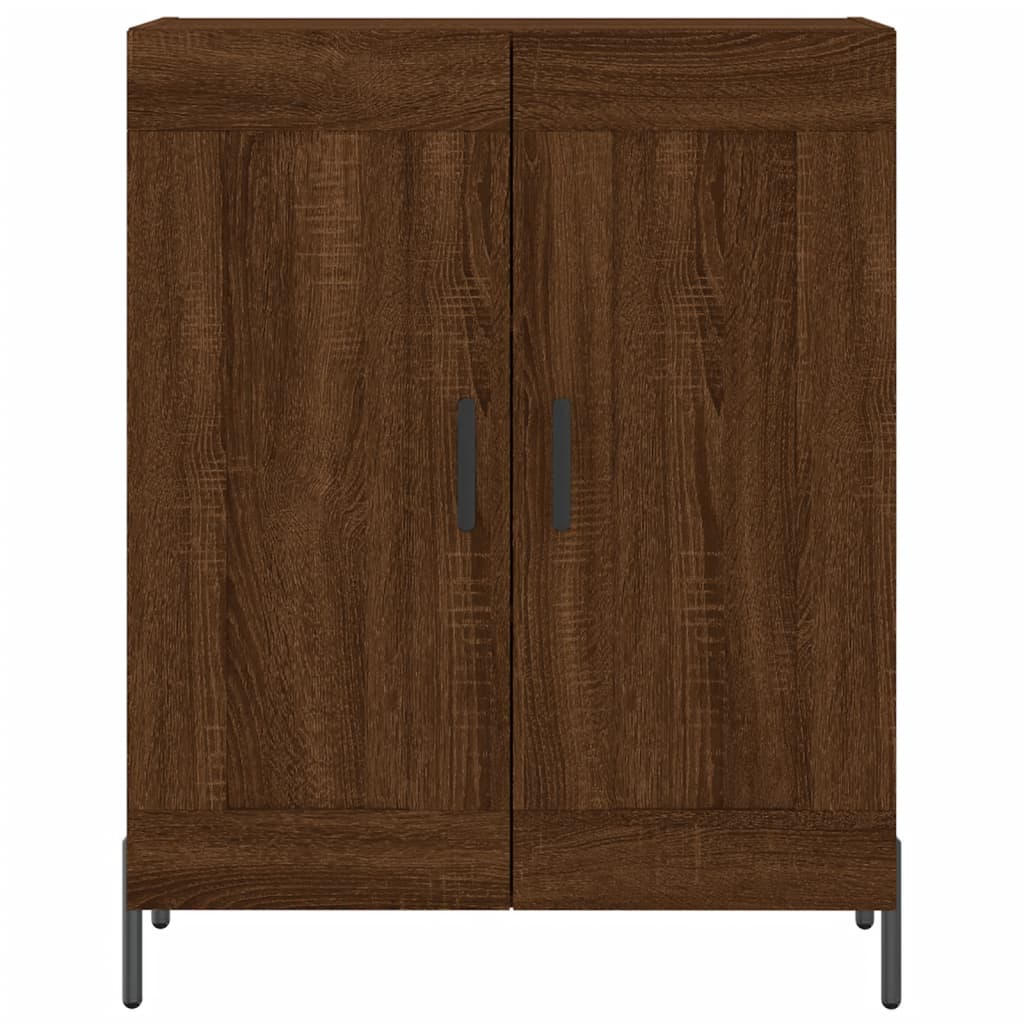 vidaXL Aparador alto madera contrachapada marrón roble 69,5x34x180 cm