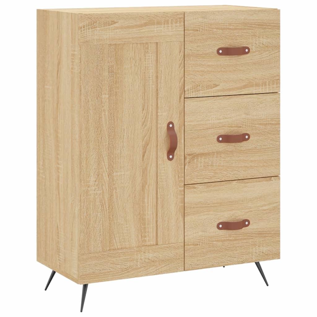 vidaXL Aparador alto madera contrachapada color roble 69,5x34x180 cm