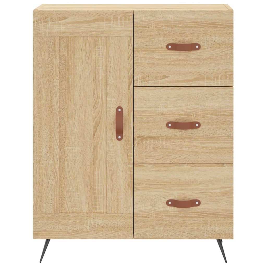 vidaXL Aparador alto madera contrachapada color roble 69,5x34x180 cm