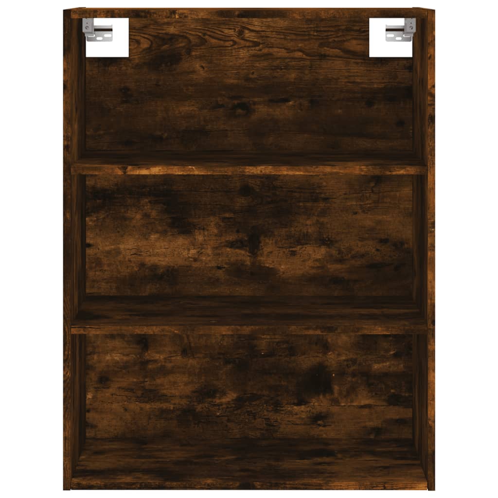 vidaXL Aparador alto madera contrachapada roble ahumado 69,5x34x180 cm