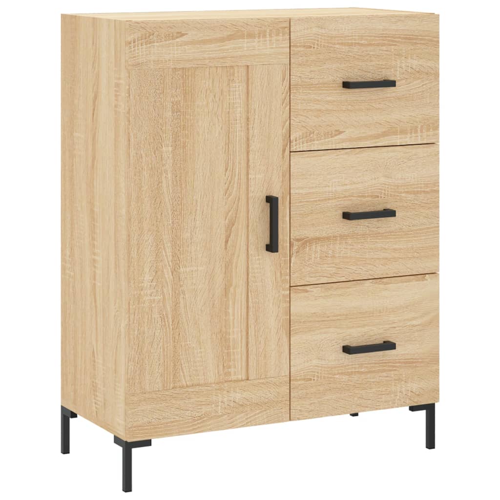 vidaXL Aparador alto madera contrachapada color roble 69,5x34x180 cm