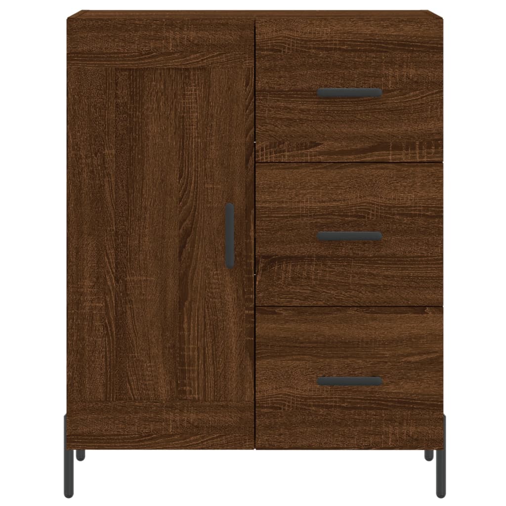 vidaXL Aparador alto madera contrachapada marrón roble 69,5x34x180 cm