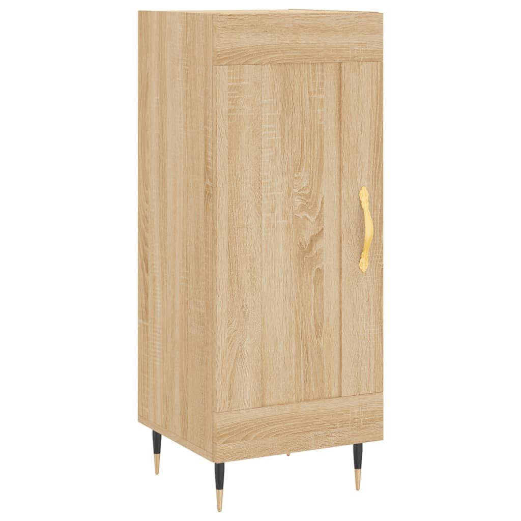 vidaXL Aparador de madera contrachapada roble Sonoma 34,5x34x180 cm