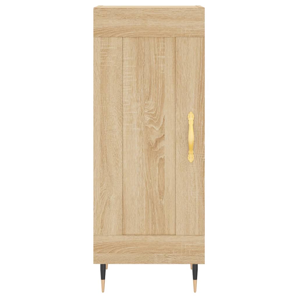 vidaXL Aparador de madera contrachapada roble Sonoma 34,5x34x180 cm