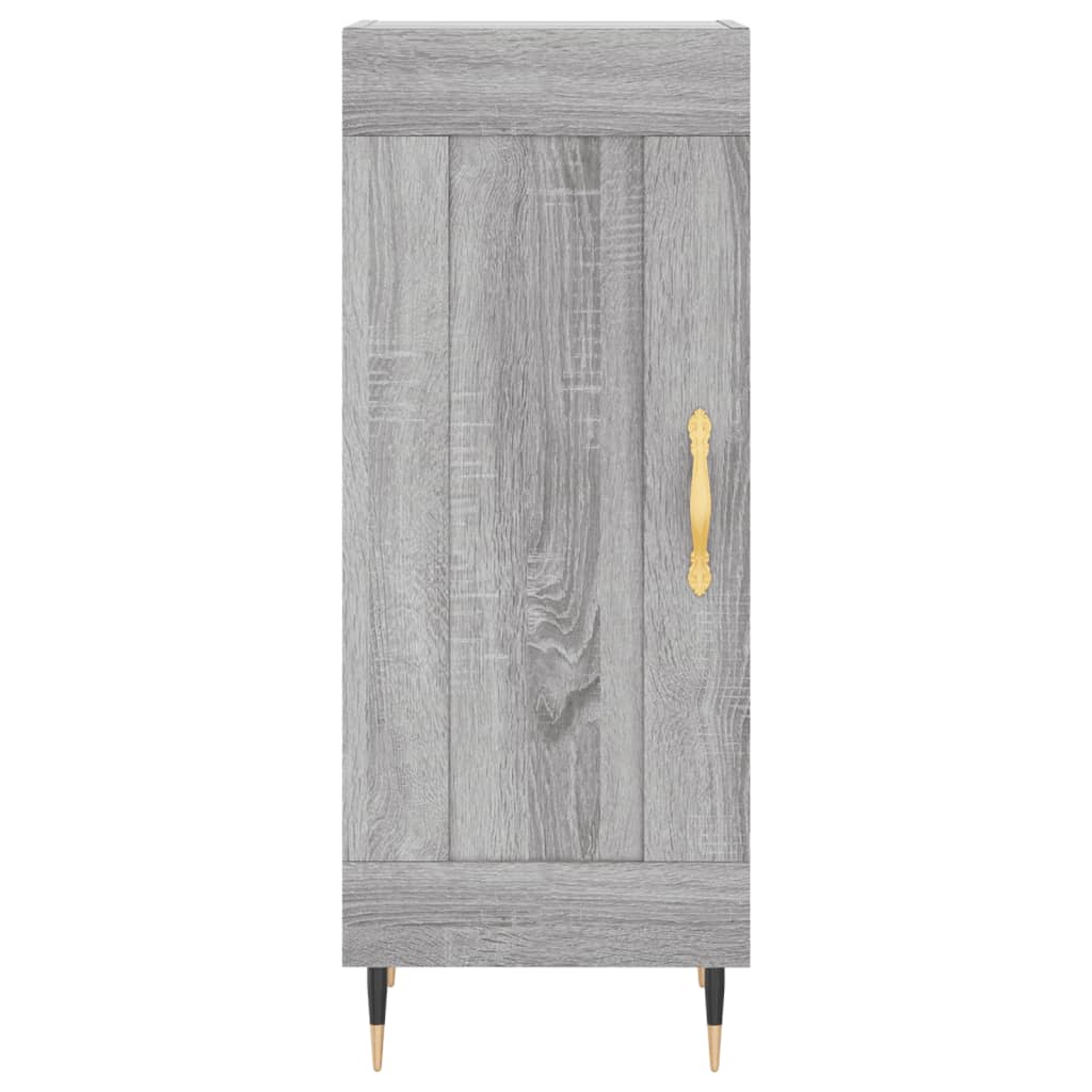 vidaXL Aparador alto madera contrachapada gris Sonoma 34,5x34x180 cm