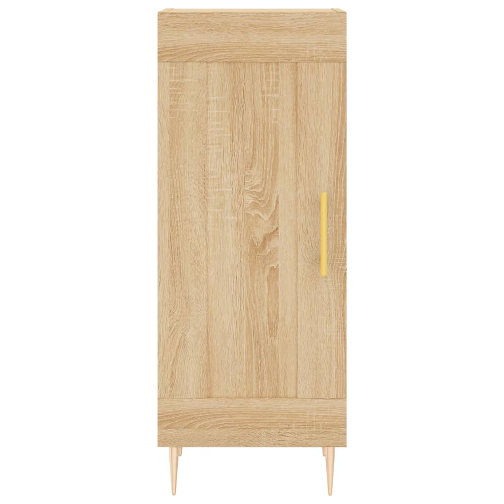 vidaXL Aparador de madera contrachapada roble Sonoma 34,5x34x180 cm