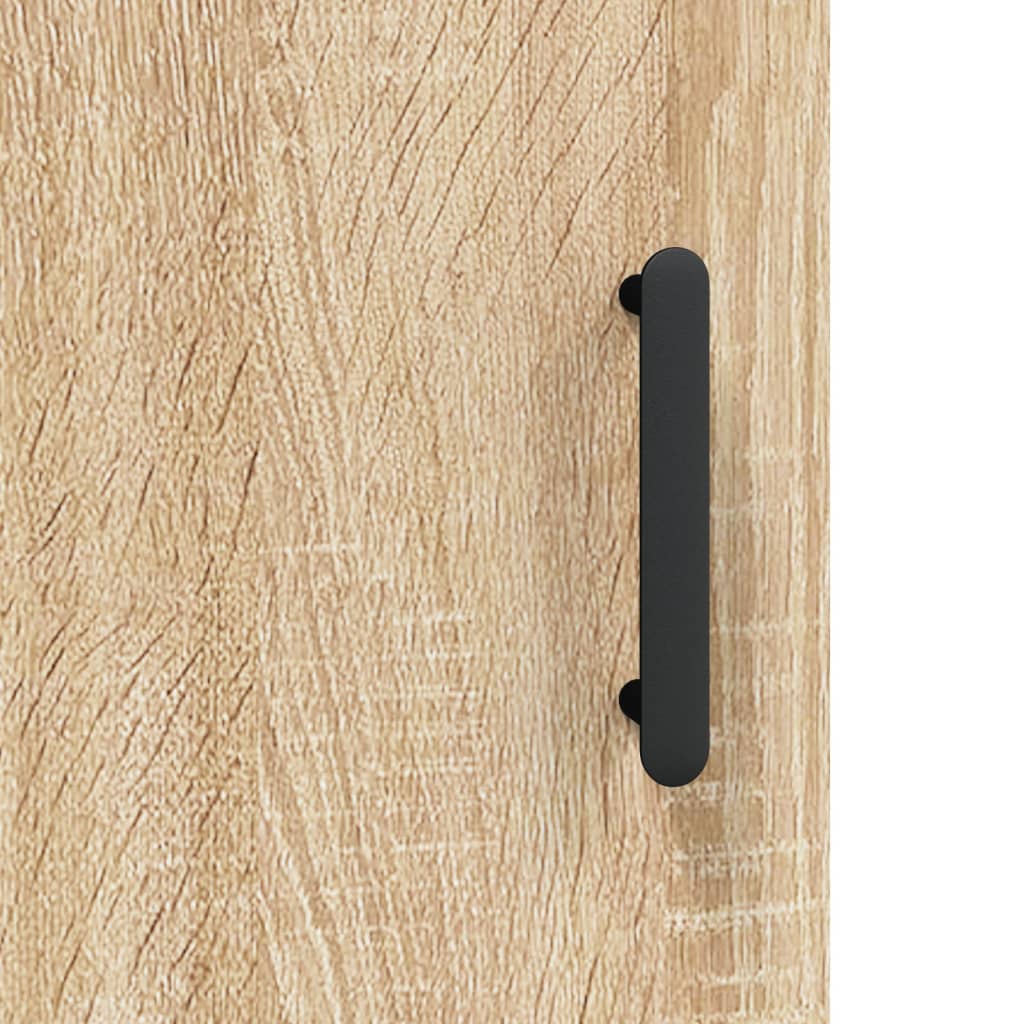 vidaXL Aparador de madera contrachapada roble Sonoma 34,5x34x180 cm