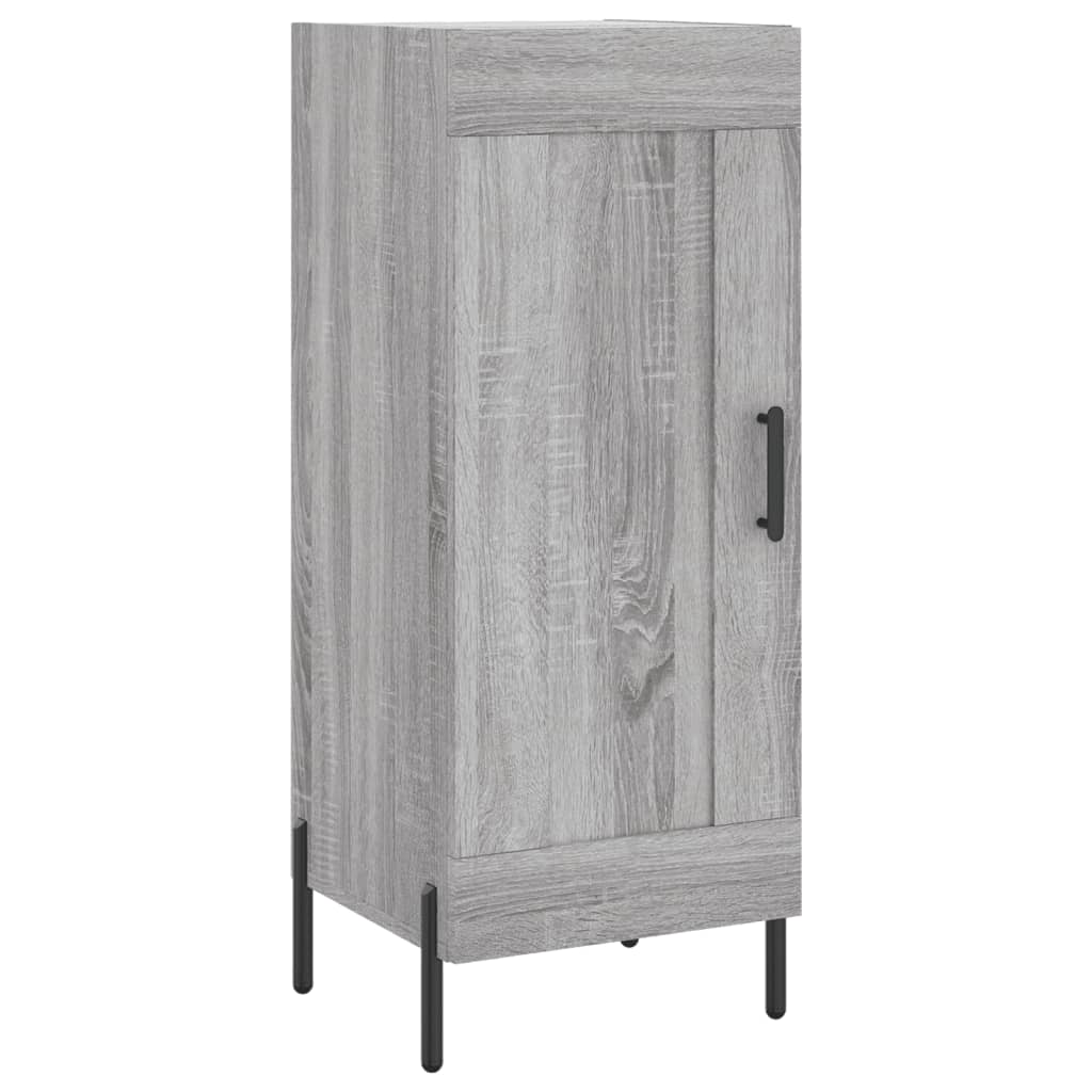 vidaXL Aparador alto madera contrachapada gris Sonoma 34,5x34x180 cm