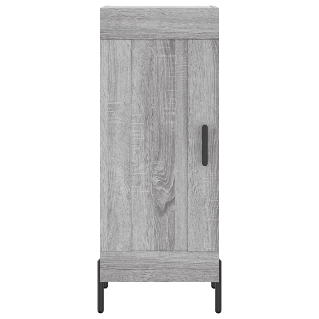 vidaXL Aparador alto madera contrachapada gris Sonoma 34,5x34x180 cm