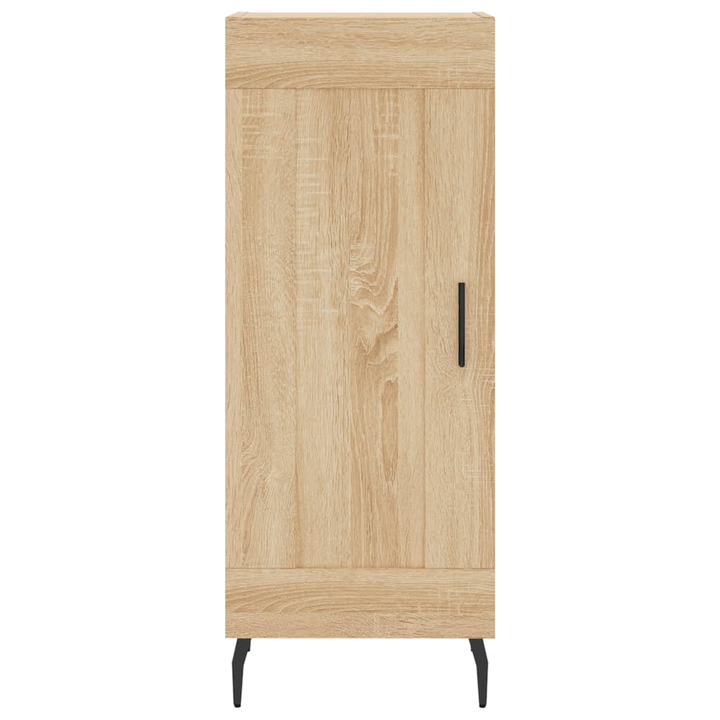 vidaXL Aparador de madera contrachapada roble Sonoma 34,5x34x180 cm