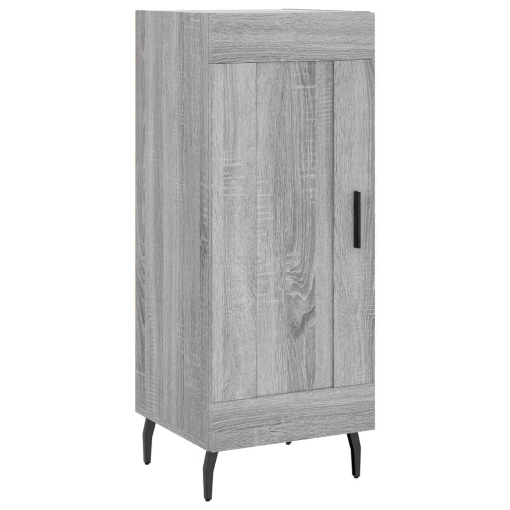 vidaXL Aparador alto madera contrachapada gris Sonoma 34,5x34x180 cm