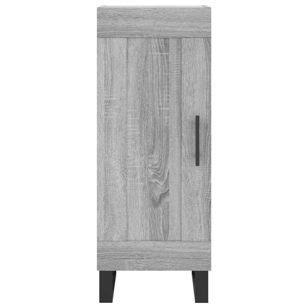 vidaXL Aparador alto madera contrachapada gris Sonoma 34,5x34x180 cm