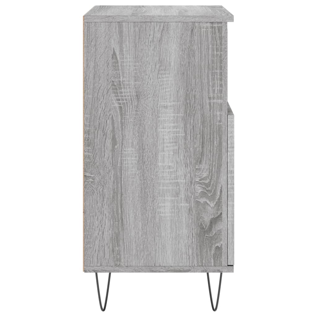 vidaXL Aparadores 3 uds madera contrachapada gris Sonoma