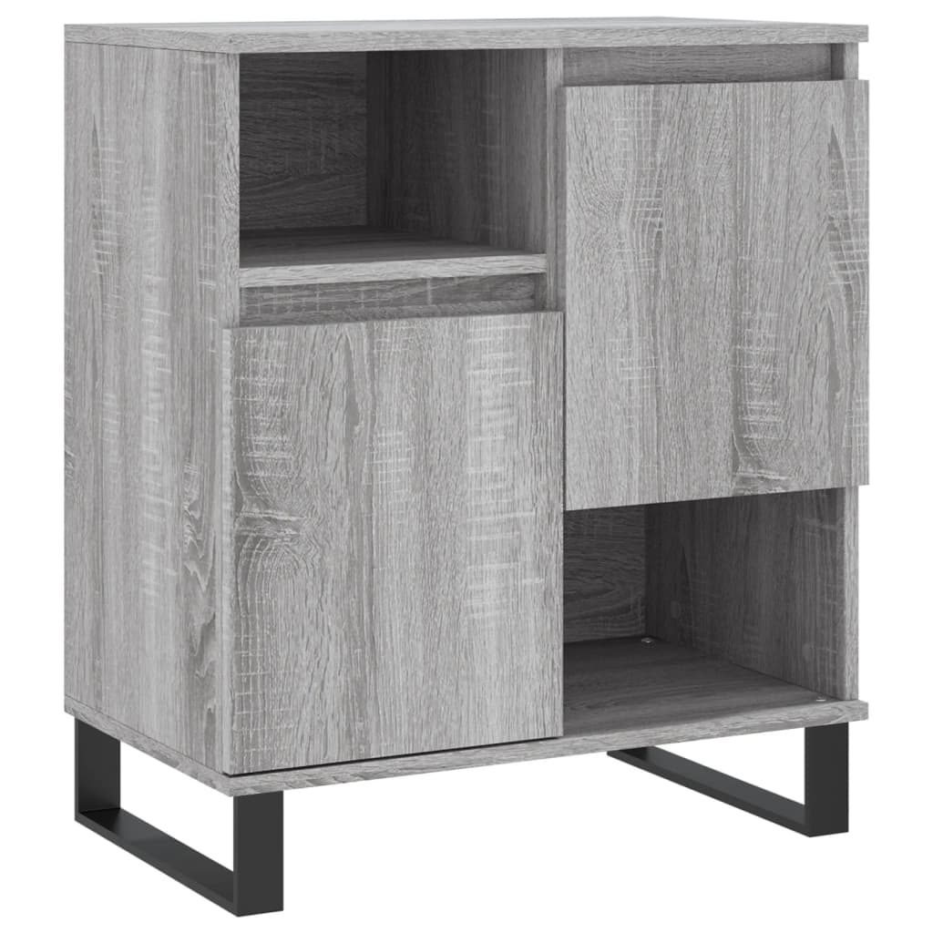 vidaXL Aparadores 3 uds madera contrachapada gris Sonoma