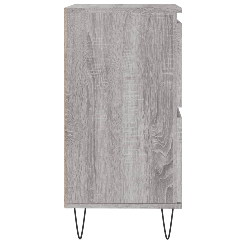 vidaXL Aparadores 2 uds madera contrachapada gris Sonoma