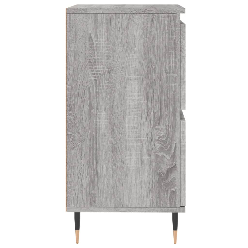 vidaXL Aparadores 3 uds madera contrachapada gris Sonoma