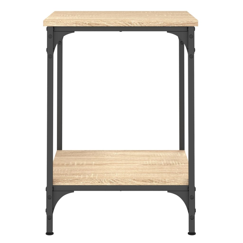 vidaXL Mesa de centro madera de ingeniería roble Sonoma 40x40x55 cm