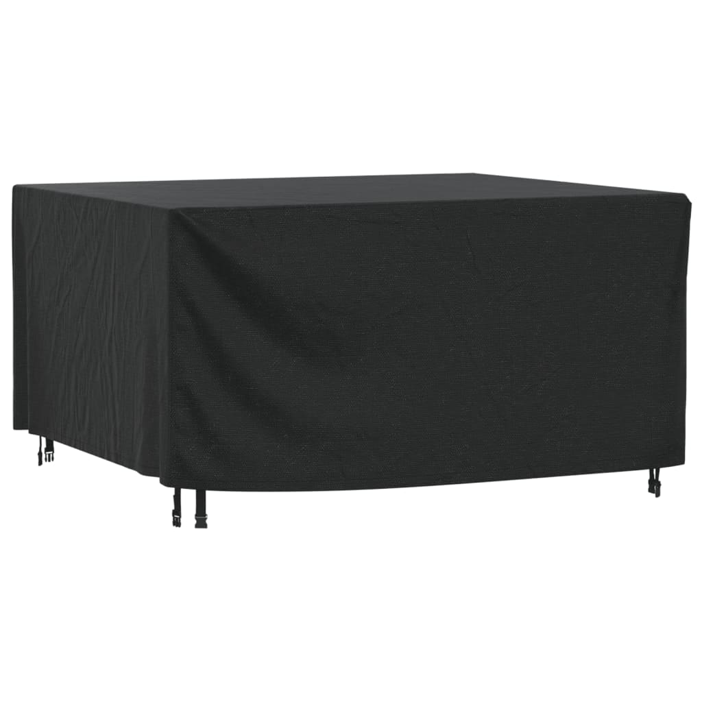 vidaXL Cubierta muebles de jardín negro impermeable 420D 180x140x90 cm