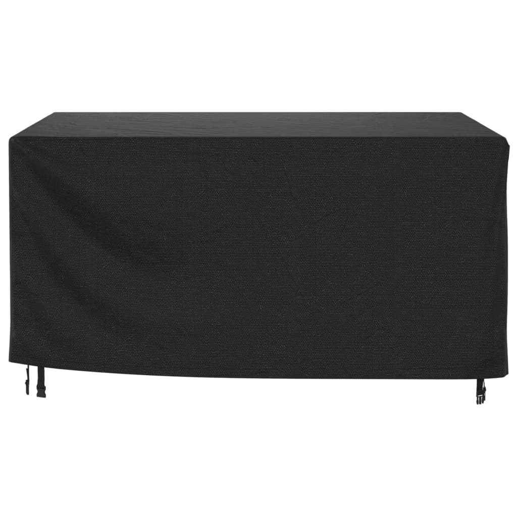 vidaXL Cubierta muebles de jardín negro impermeable 420D 180x140x90 cm