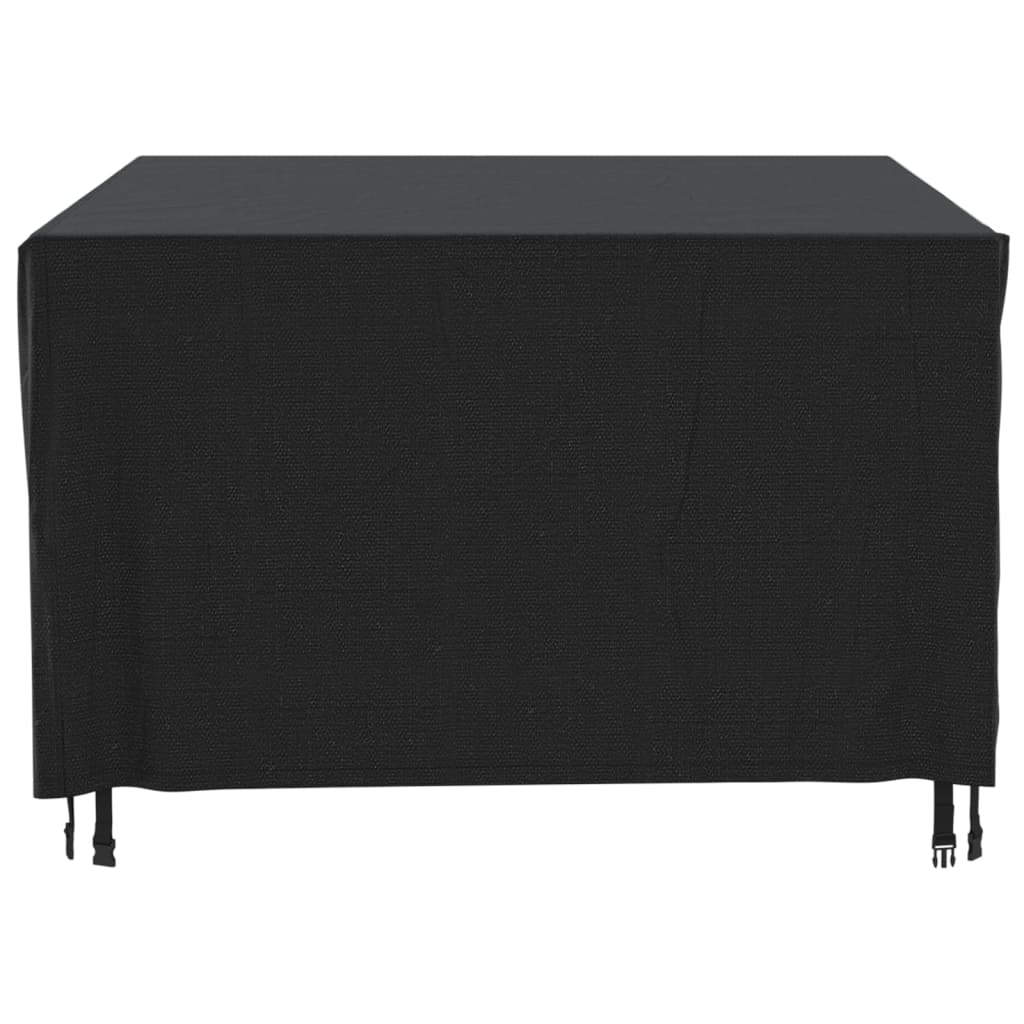 vidaXL Cubierta muebles de jardín negro impermeable 420D 180x140x90 cm