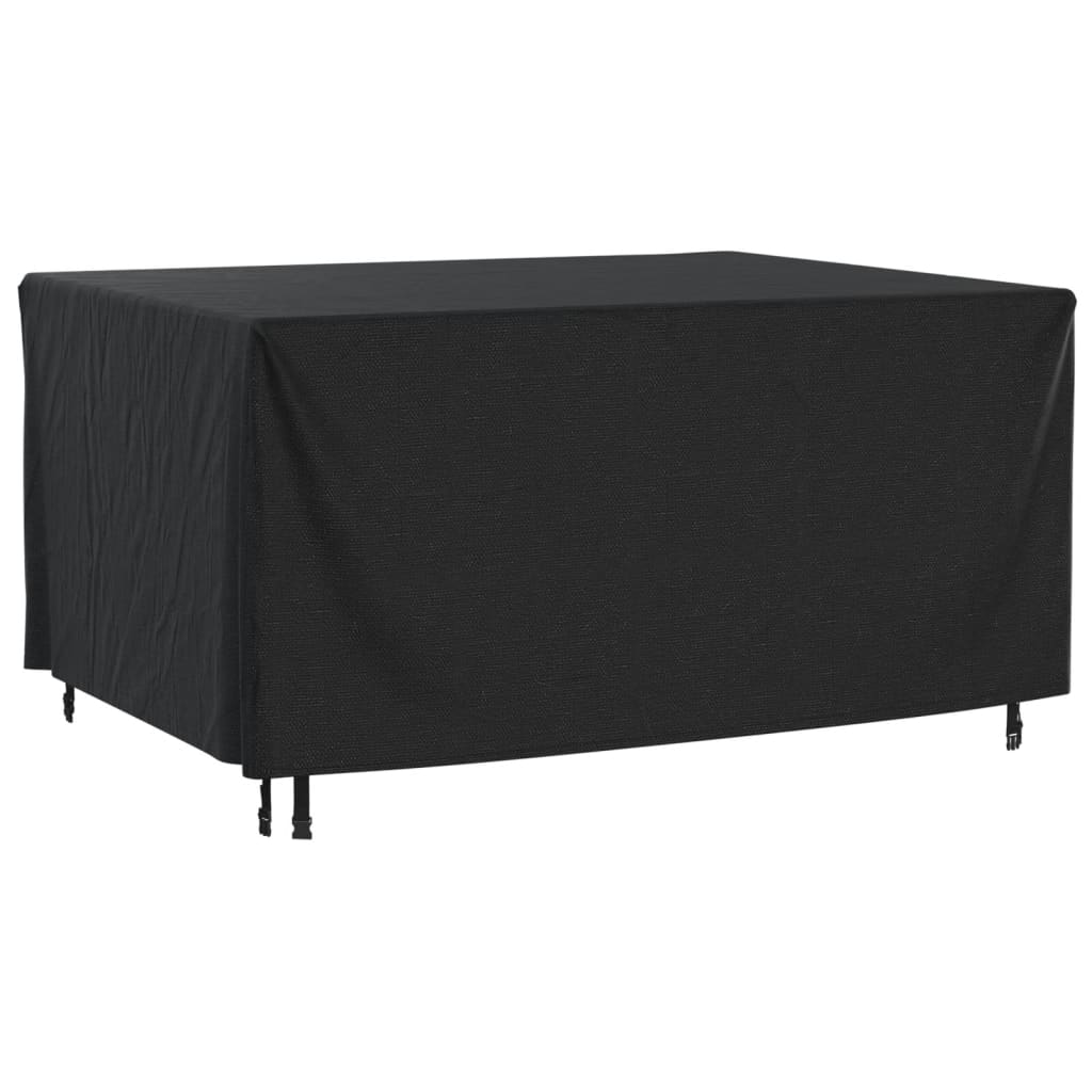 vidaXL Cubierta muebles de jardín negro impermeable 420D 180x140x90 cm