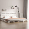 vidaXL Estructura de cama madera maciza de pino blanco 120x190 cm