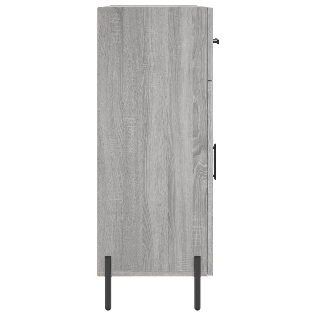 vidaXL Aparador de madera de ingeniería gris Sonoma 69,5x34x90 cm