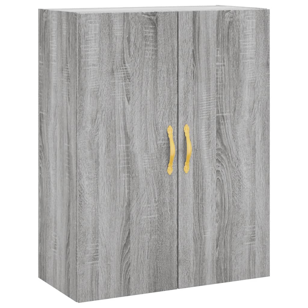 vidaXL Armario de pared gris Sonoma 69,5x34x90 cm