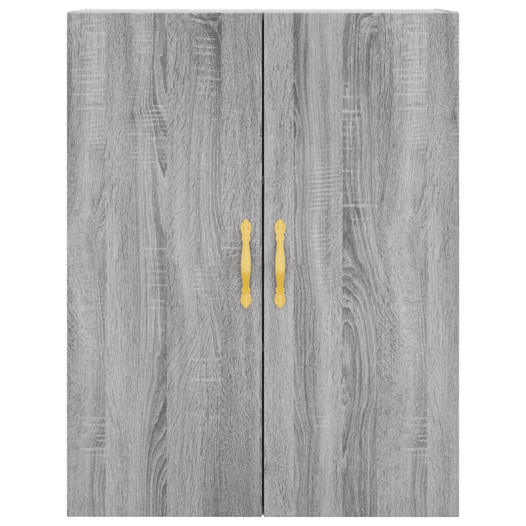 vidaXL Armario de pared gris Sonoma 69,5x34x90 cm