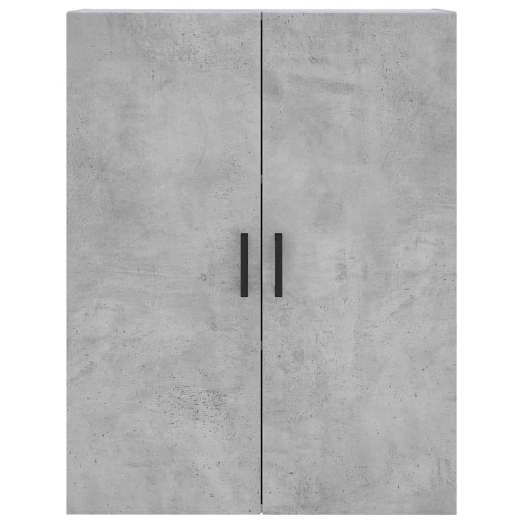 vidaXL Armario de pared gris hormigón 69,5x34x90 cm