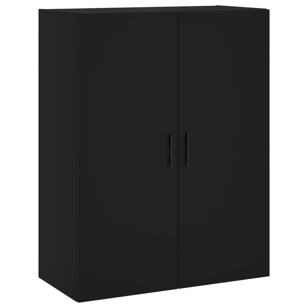 vidaXL Armario de pared negro 69,5x34x90 cm