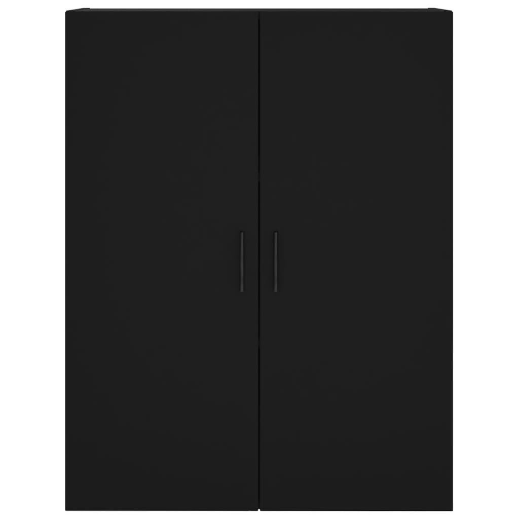 vidaXL Armario de pared negro 69,5x34x90 cm