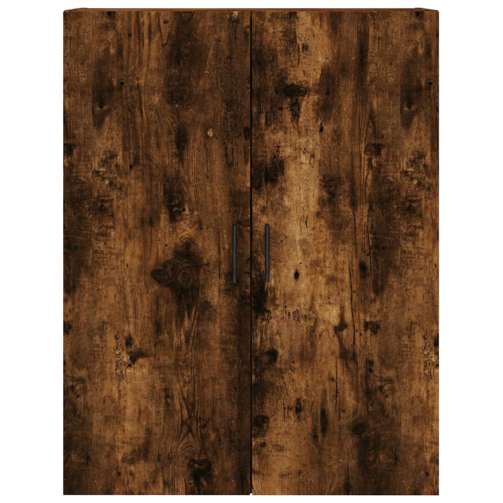 vidaXL Armario de pared roble ahumado 69,5x34x90 cm