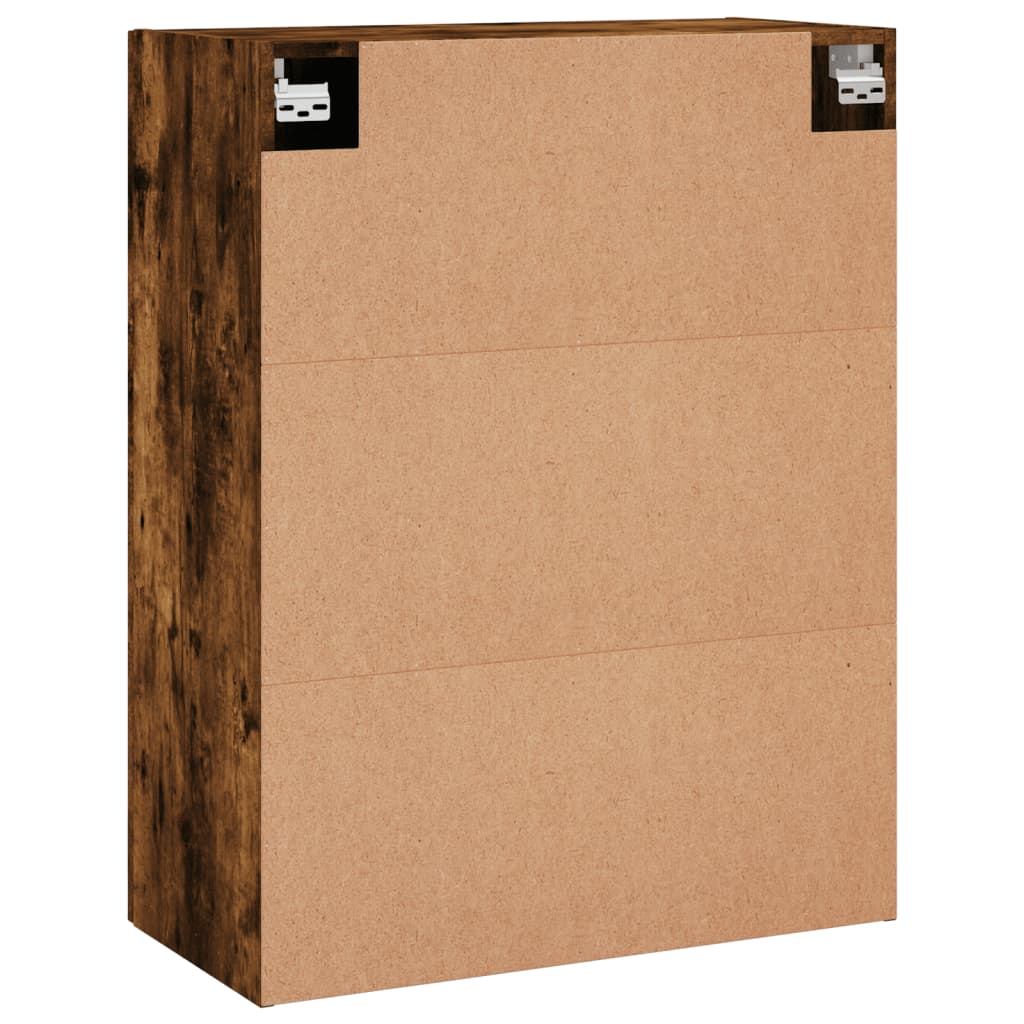 vidaXL Armario de pared roble ahumado 69,5x34x90 cm