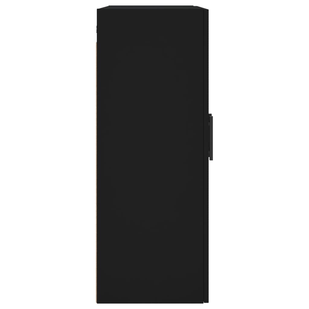 vidaXL Armario de pared negro 69,5x34x90 cm