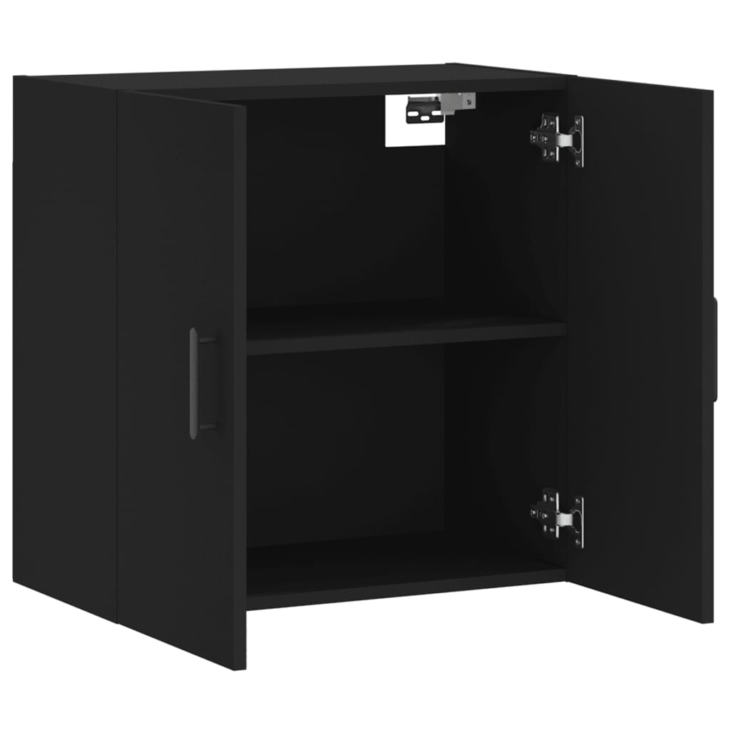 vidaXL Armario de pared madera de ingeniería negro 60x31x60 cm