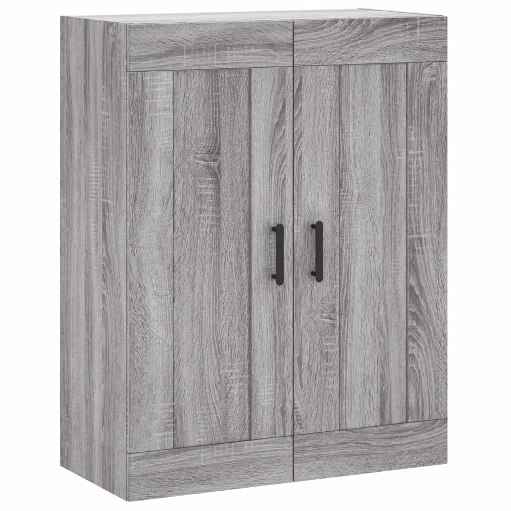 vidaXL Armario de pared madera ingeniería gris Sonoma 69,5x34x90 cm